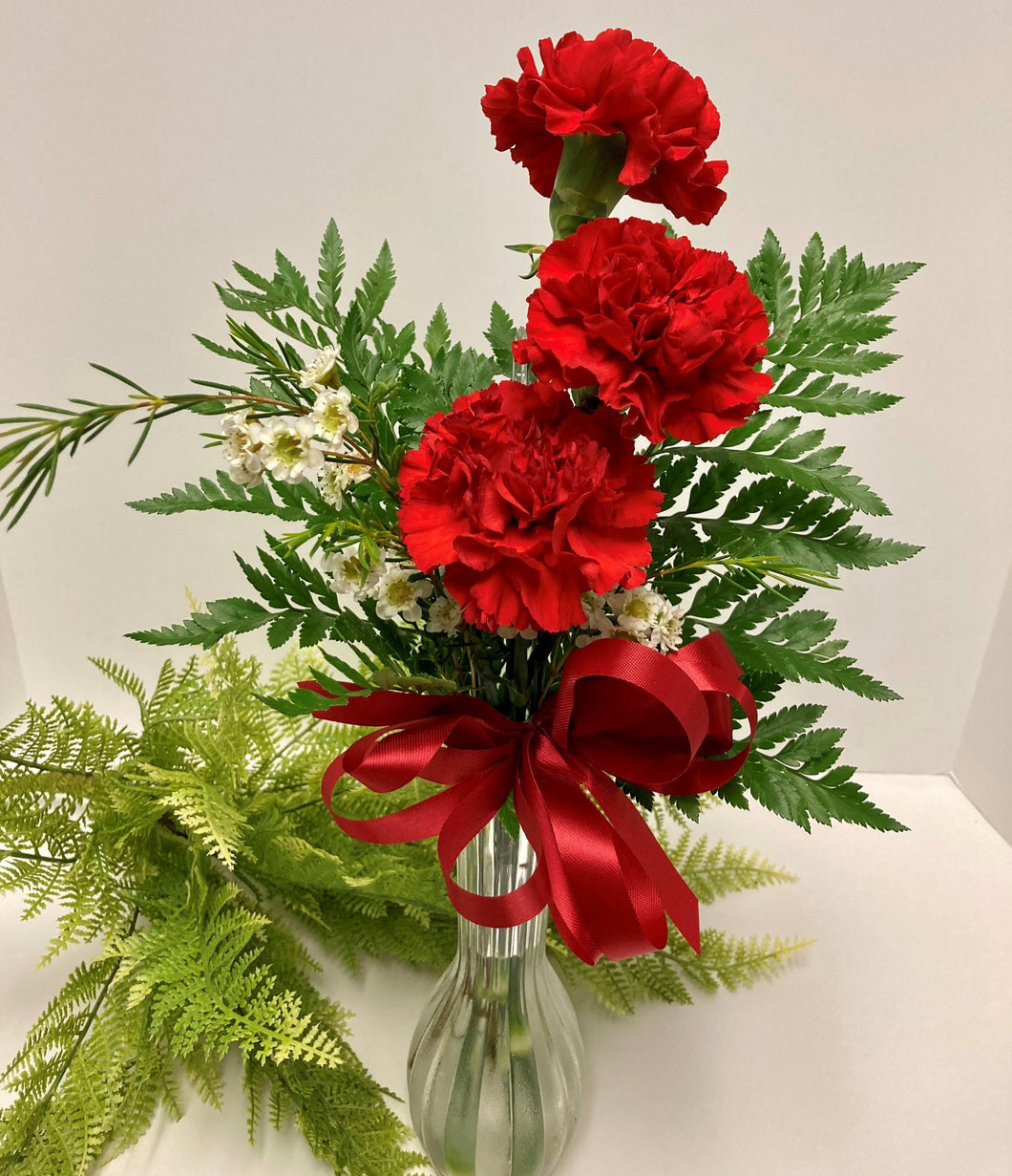 Fresh Flower Triple Bud Vase