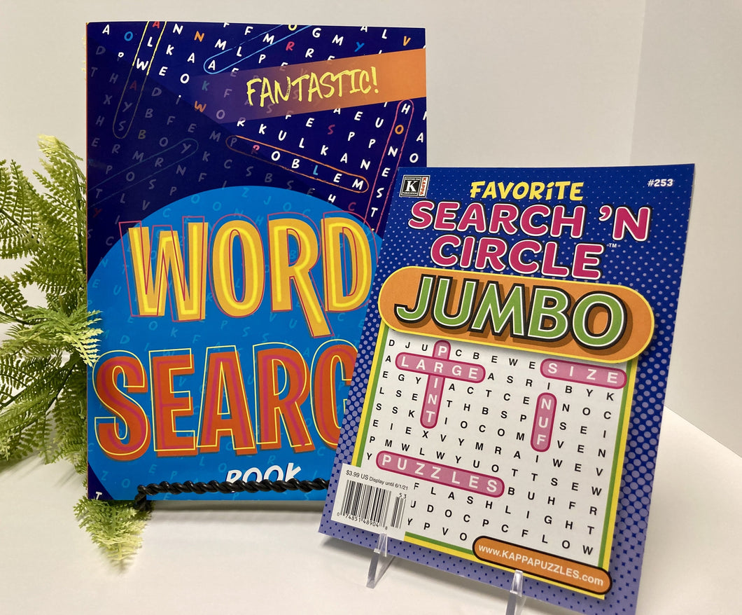 Word Search & Crossword Activity Books